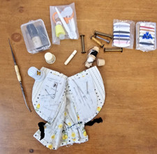 Lot of Vintage/Antique Sewing Supplies Notions Advertising Thimble Needles