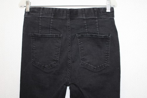 Pantalones de mezclilla Free People ajustados de tiro alto talla W30 (28x27) negros elásticos lavados - Imagen 3 de 6