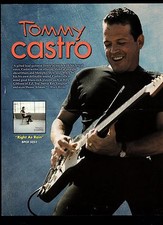 ORIGINAL VINTAGE 1991 Tommy Castro Blues Color 2-Side Sheet Promo Limited Fold 