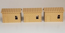 Set of 3 - HO Scale - Small Station House - Building Railway Train 1:87 Model
