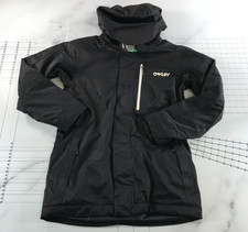Oakley Jacket Womens Small Black Insulated Jacket Blackout Fn Dry 10k Hooded