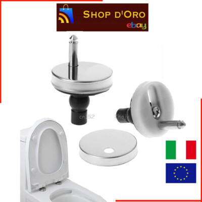 12 Pezzi Kit Fissaggio Tavoletta WC – Viti A Espansione Con Bulloni E Dadi In Acciaio Inox, Gomma E Nylon, Universale Per Coperchi Water, Bianco E Nero