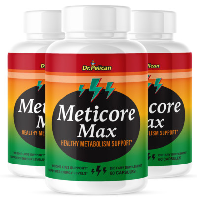 Meticore Max- Metabolism Support, Weight Management Supplement- 3 Bottles
