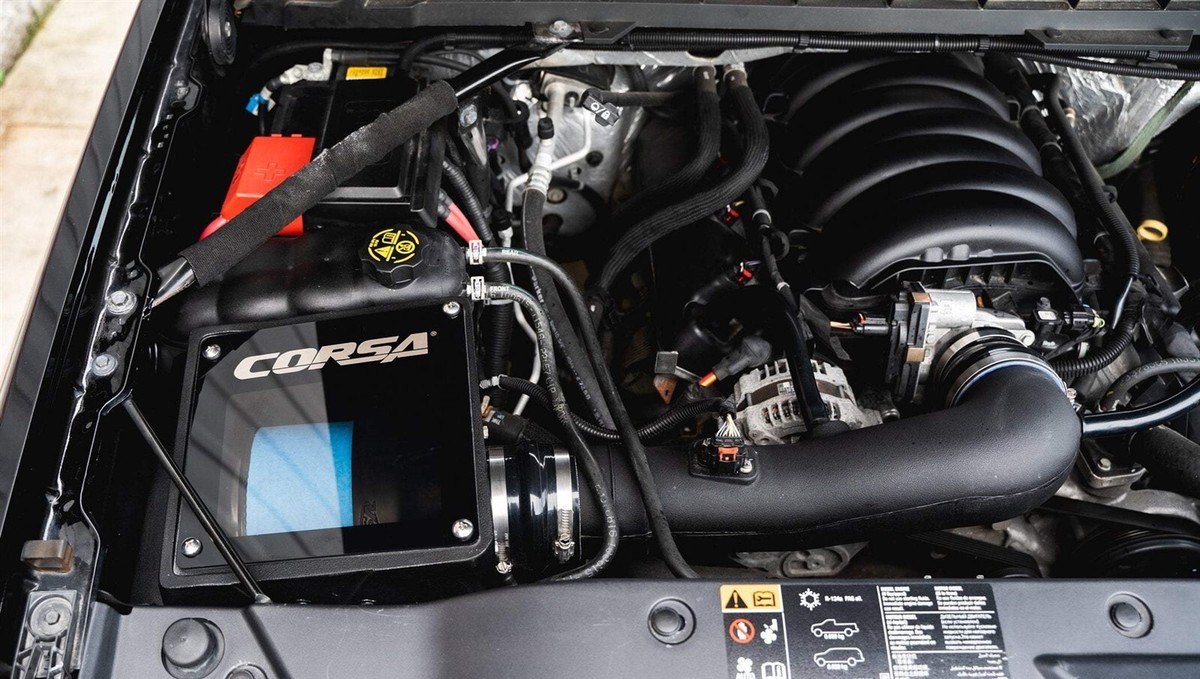 Corsa Closed Box Air Intake 455546 w/Donaldson Powercore Dry Filter for Silverado/Sierra/Tahoe/Suburban/Yukon/Escalade Corsa Closed Box Air Intake 455546 w/Donaldson Powercore Dry Filter for Silverado/Sierra/Tahoe/Suburban/Yukon/Escalade