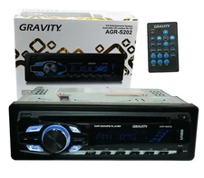 Gravity 1- Din Car Stereo Receiver AGR-S202 CD Entertainment System w/USB 