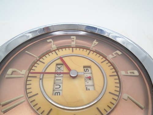 1946 1947 Buick Dash Clock 6 Volt OEM (ding in surround) - Foto 8 di 15