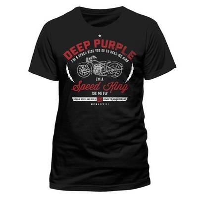 Deep Purple Speed King Rock Licensed T-Shirt Herren