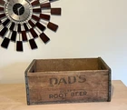 VINTAGE DAD'S OLD FASHIONED ROOT BEER WOODEN CRATE