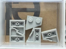 LEGO Parts - Light Bluish Gray Wedge, Plate 2 x 2 Right - No 24307 - QTY 5