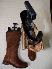 STIVALI TIMBERLAND BOOT COMPANY N 8 USA/39 EU 100% LEATHER BOOTS  MADE IN BRAZIL