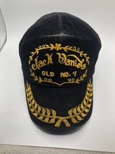 Vintage 70's Jack Daniels Whiskey Old No 7 mesh snap back trucker cap hat