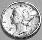 1923 S Mercury Dime AU / UNC *W2302