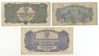 Polen Bank Polski 1944 ( Orginalscheine )