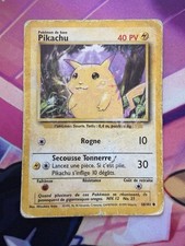 Carte Pokémon : Pikachu 58/102 Edition 2 Set de Base Wizards FR