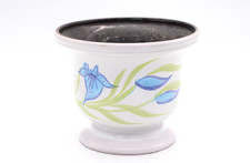 Keramik 2072 Blumentopf Übertopf WGP 60er / 70er Blumenmotiv Vintage Ø 20 cm