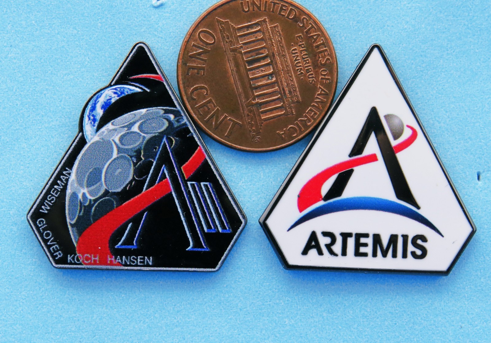 Pin Pair Artemis 2 Crew Nasa Moon Landing Authentic Mars Apollo Space Winco