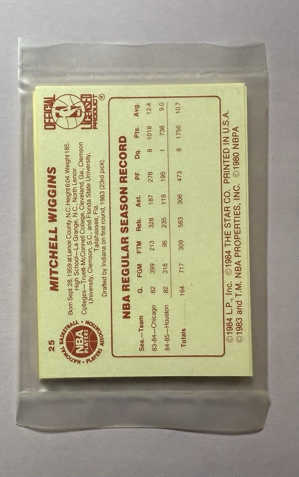 1985-86 Star Houston Rockets Sealed Bag Akeem Olajuwon “SRR-CARDS ...