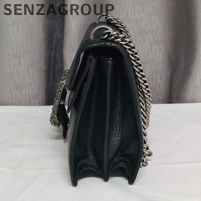 Gucci Dionysus Medium Chain Shoulder Bag Black Silver - Classic Women's thumbnail 3