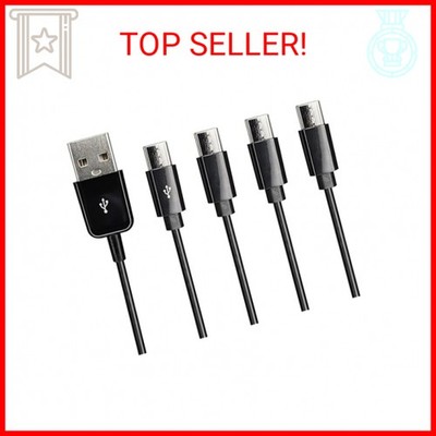 CERRXIAN USB Type C Splitter Charging Cable,1ft 4 in 1 Multi Charging Cable, USB