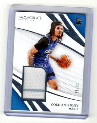 2020-21 Panini Immaculate Collection #RRJ-CAT Cole Anthony Patch RC /99 Magic