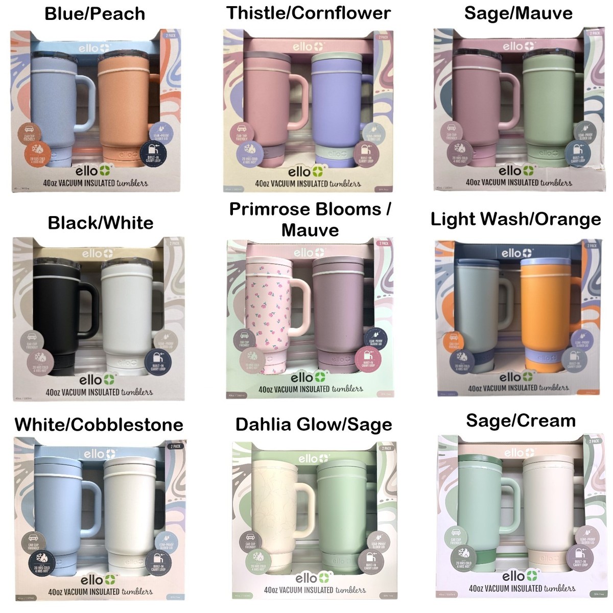 Ello Port 40-oz. Stainless Steel Leak-Proof Easy Clean Tumbler