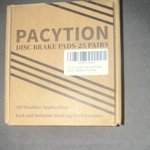 PACYTION Disc Brake Pads 25 Pairs Set Black Metal Universal X0047Y52NV