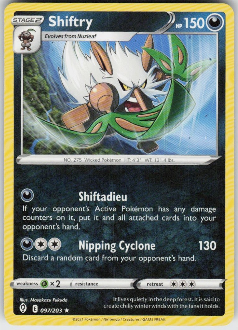 Shiftry 097/203 Rare Evolving Skies Near Mint
