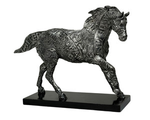 The Trail of Painted Ponies Quarter Horse #1475 Ceramic Figurine 2003 Metallic