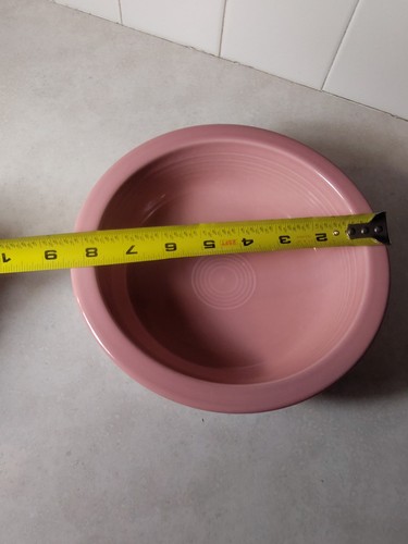 Vintage Fiestaware Serving Bowl 8.5" Fiesta Rose Retired! - Picture 4 of 7