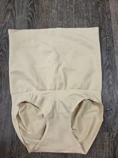 ASSETS by SPANX Women's Remarkable Results High-Waist Control Briefs Beige Large