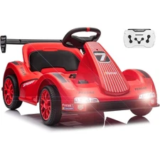 6V Electric Racer Go Kart Ride-on Toy Car for Toddlers Kids With Remote Control