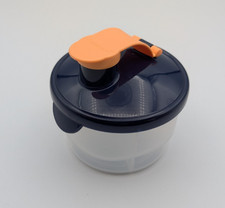 Tupperware 3552 Divided Baby Formula Feeder Powder Dispenser Clear/Blue/Peach