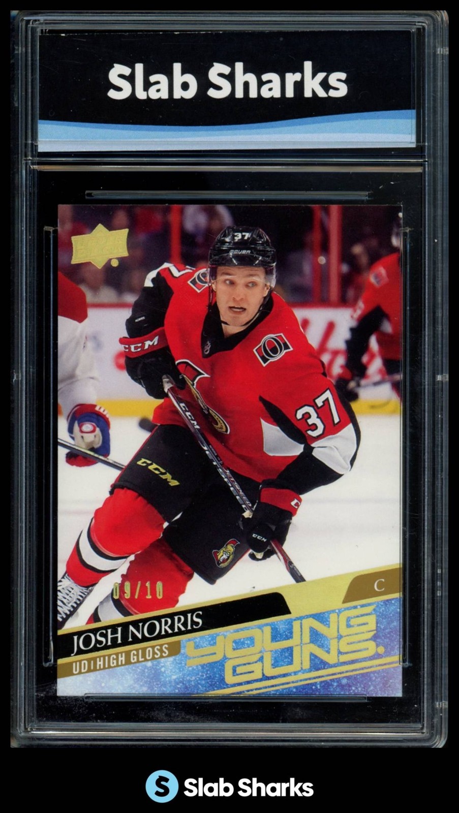 2020 UPPER DECK #209 JOSH NORRIS UD HIGH GLOSS YOUNG GUNS RC ROOKIE /10