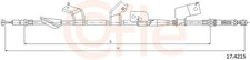 Bremsseil Seilzug Feststellbremse COFLE 17.4215 für HONDA CIVIC 7 Hatchback EU