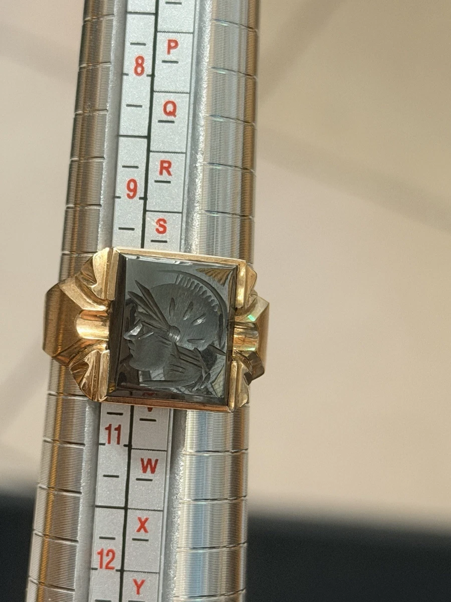 Hematite Yellow Gold 10k Rings for Men for sale - eBay