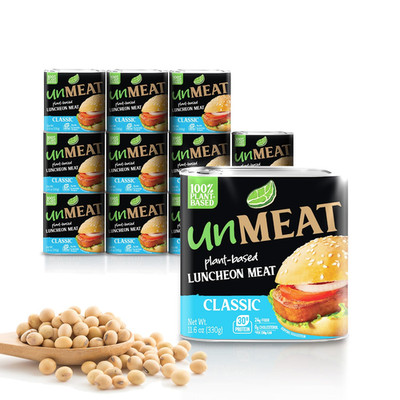 Unmeat Plant Based Luncheon Meat Style, Vegan Protein, Low Calorie, 12 Pack