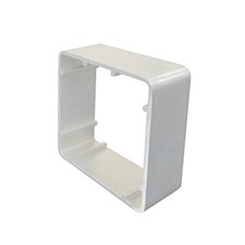 Extrusion Box Extension 28mm for 1G Pattress 25mm Box White Plastic