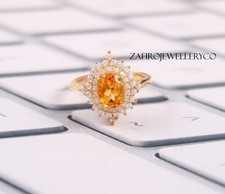 Citrine Ring, Women's Gift Ring, 925 Sterling Silver, Citrine Ring, Purpose Ring