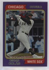 2023 Heritage High Number Hot Box Chrome Purple Refractor Oscar Colas Colás bp9