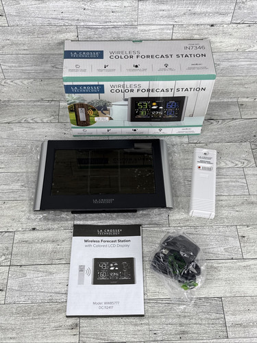 La Crosse Technology Wireless Color Forecast Station Model WW85777 Open Box READ - Picture 2 of 23