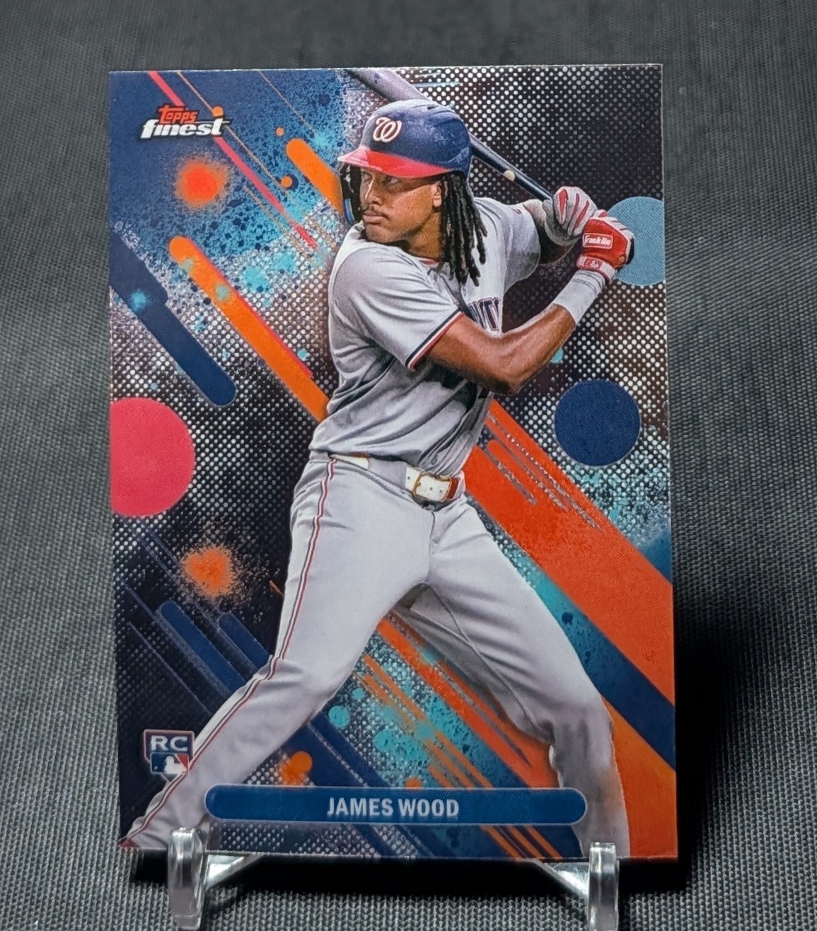 James Wood Rookie RC Common 2025 Topps Finest Chrome #100 Washington Nationals