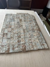 Antico set di piastrelle per camino Cambridge - morbido smalto Celadon e cacao - Cincinnati