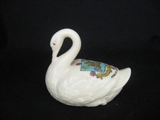 Arcadian Crested China Swan - Arms Of Glastonbury