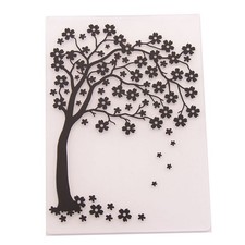 Flower Pattern Plastic Embossed Folder for Scrapbooking and Card Making