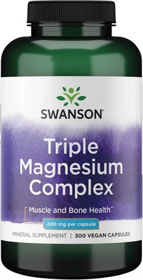 Swanson Triple Magnesium Complex - Supplement 300 Count (Pack of 1)