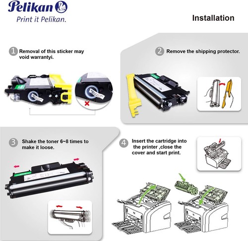 Pelikan Toner ersetzt Brother TN-2220 (passend für Drucker Brother HL 2240/ -D; - 第 7/8 張圖片