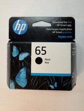 Genuine HP 65 Black Ink Cartridge OEM New Sealed Exp 05/2027