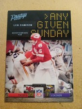 2021 Prestige Any Given Sunday Len Dawson CHIEFS AGS-LD