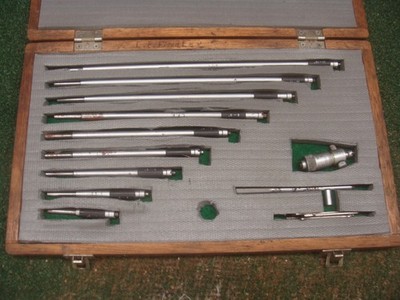 Mitutoyo Depth Micrometer 3-12'' with box - AS SHOWN - see all pics