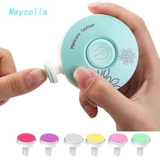 Electric Baby Nail Trimmer Kid Nail Polisher Tool Infant Manicure Scissors Baby